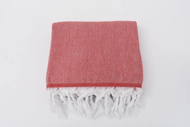 Memorial Gift, Organic cotton peshtemal for spa and beach, 70x40 Cotton Herringbone Towel, Sand-free towel, Quick-dry towel, Best Friend Gift - 6