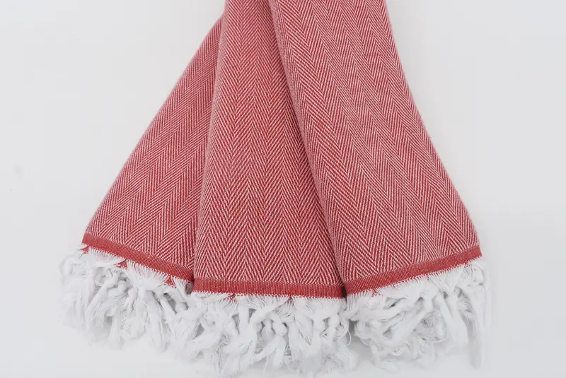 Memorial Gift, Organic cotton peshtemal for spa and beach, 70x40 Cotton Herringbone Towel, Sand-free towel, Quick-dry towel, Best Friend Gift - 3