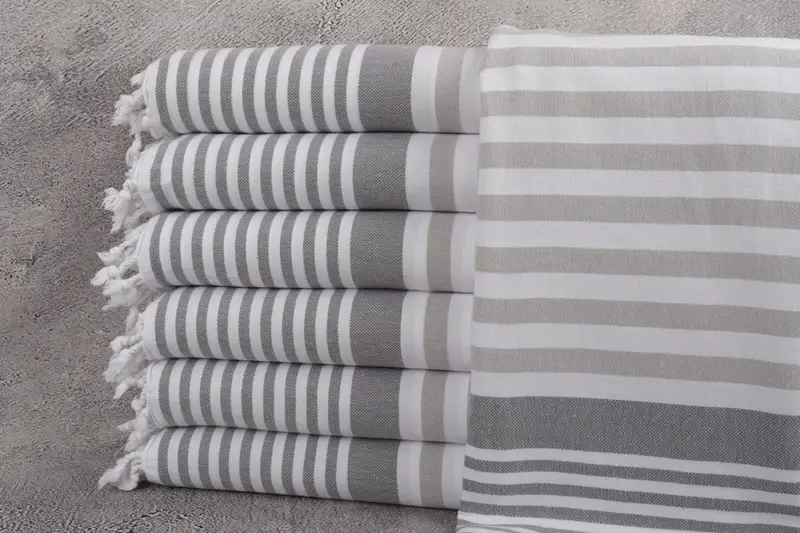 68x36 Cotton Striped Towel, Bachelorette Party Favors, Wedding Shower Gift, Best Friend Gift, Guest Towel, Eco-Friendly Turkish Towel, Luxury towel - 1
