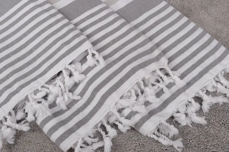 68x36 Cotton Striped Towel, Bachelorette Party Favors, Wedding Shower Gift, Best Friend Gift, Guest Towel, Eco-Friendly Turkish Towel, Luxury towel - 5