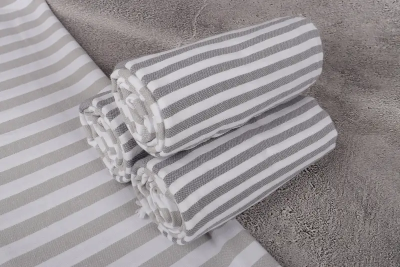 68x36 Cotton Striped Towel, Bachelorette Party Favors, Wedding Shower Gift, Best Friend Gift, Guest Towel, Eco-Friendly Turkish Towel, Luxury towel - 7