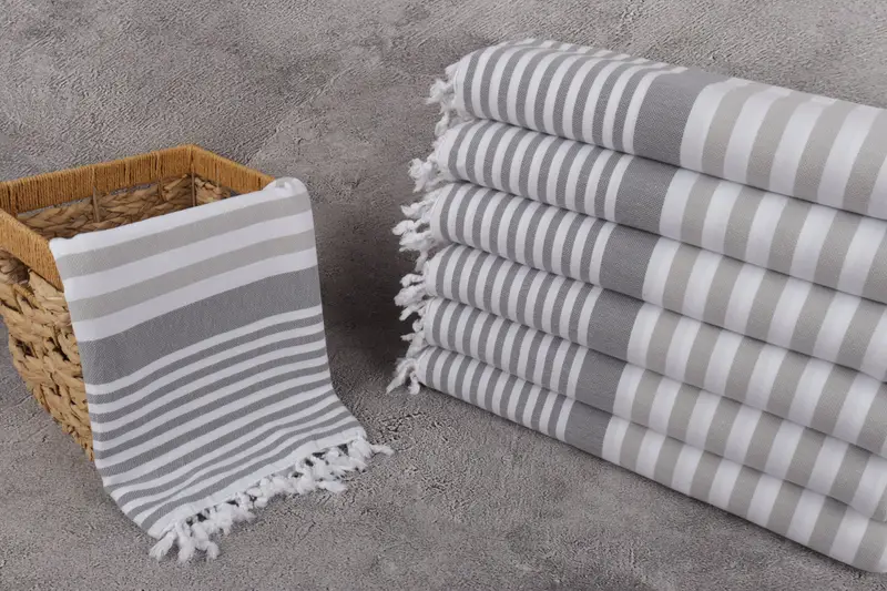68x36 Cotton Striped Towel, Bachelorette Party Favors, Wedding Shower Gift, Best Friend Gift, Guest Towel, Eco-Friendly Turkish Towel, Luxury towel - 3