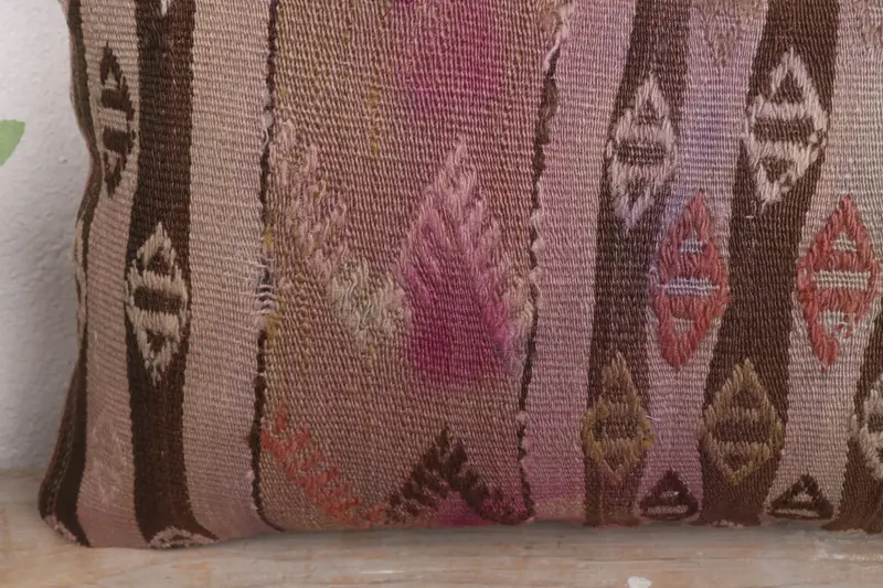 Neutral Throw Cushion Case, Interior Designer Pillow, 12x20 Pink Cushion Cover, Cushion Cover, Pillow for Couch, Ethnic Pillow Sham, Pillow for Sofa - 3