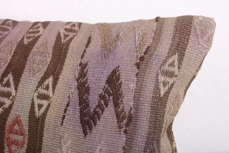 Neutral Throw Cushion Case, Interior Designer Pillow, 12x20 Pink Cushion Cover, Cushion Cover, Pillow for Couch, Ethnic Pillow Sham, Pillow for Sofa - 5