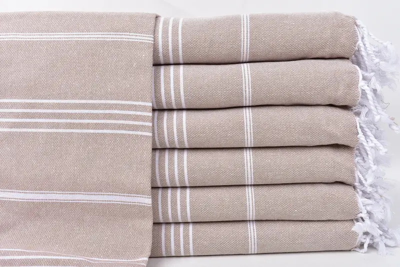 Organic Towel, Christmas Favors, Best Friend Gift, 70x40 Cotton Striped Towel, Travel Towel, Bachelor Bachelorette Party Favors, Personalized Gifts - 1