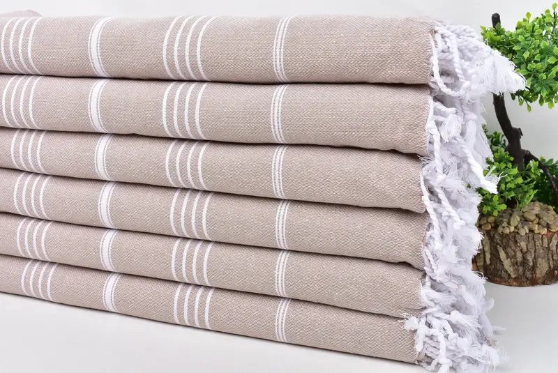 Organic Towel, Christmas Favors, Best Friend Gift, 70x40 Cotton Striped Towel, Travel Towel, Bachelor Bachelorette Party Favors, Personalized Gifts - 3