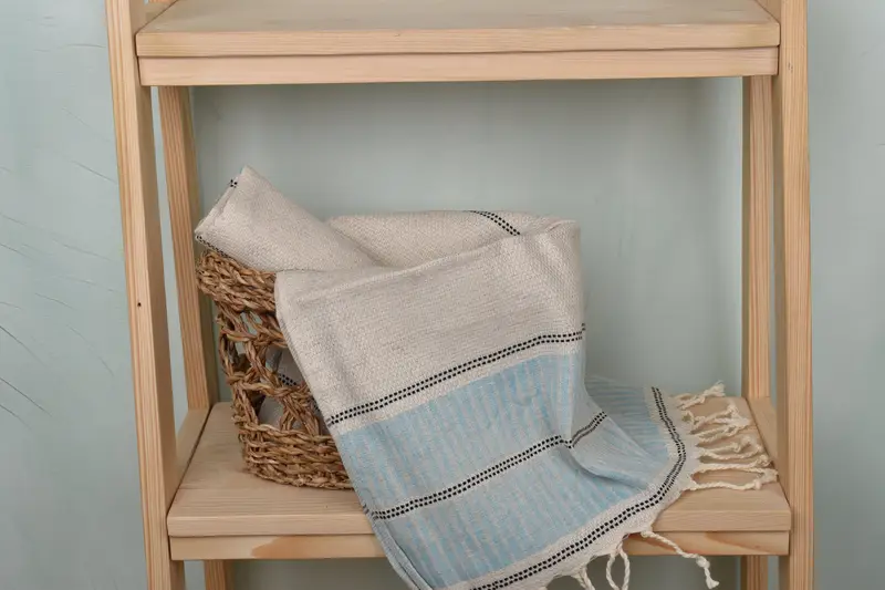 Spa Gift, Gift For Wedding Day, 40x20 Linen Striped Towel, Towel With Name, Summer Towel, Bathroom Towels, Turkish Tea Towel, Monogrammed Hand Towel - 4