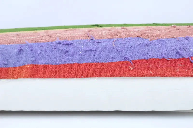 Turkish Bench Pillow, 12x48 Green Cushion Case, Vintage Pillow, Vintage Kilim Throw Pillow, Boho Pillow, Pillow, Sofa Bolster Pillow Cover - 5