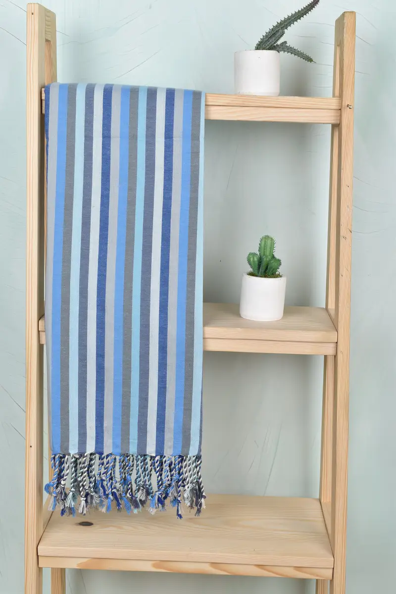 Quick-Dry Beach Towel, Bachelorette Party Favors Beach, Peshtemal Towel USA, Wedding Gifts Towel, 70x36 Cotton Striped Towel, Organic Turkish towel - 8