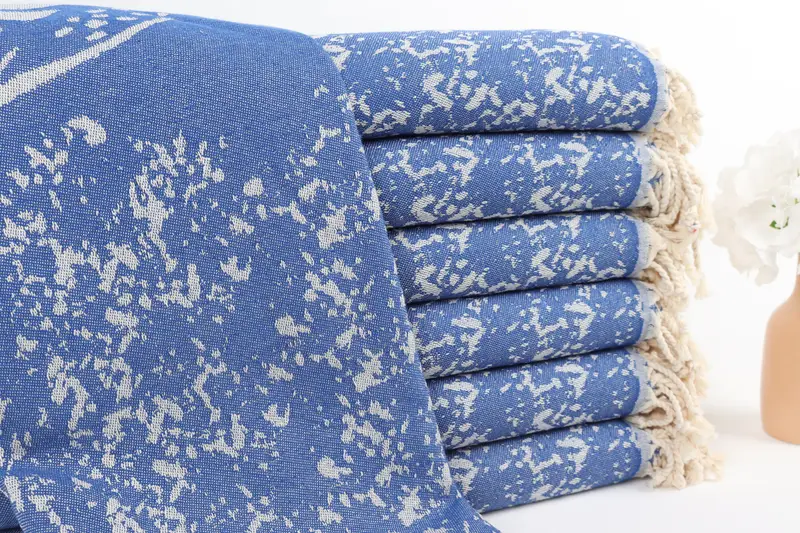 Yoga Towel, Quick-Dry Beach Towel, 70x40 Cotton Carretta Patterned Towel, Bridesmaid Favors, Thin towel, Bachelorette Party Gift, Decorative Towel - 2