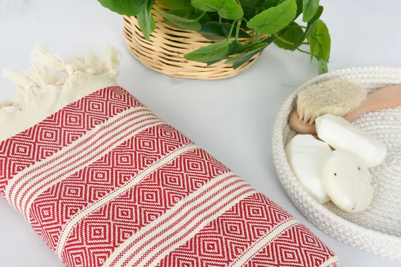 70x38 Cotton Diamond Towel, Peshtemal Towel, Custom monogram Turkish beach towel USA, Wedding Favors, Bachelorette Party Gift, Baby Boy Gift - 6