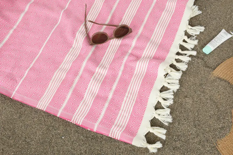 70x38 Cotton Diamond Towel, Peshtemal Towel, Custom monogram Turkish beach towel USA, Wedding Favors, Bachelorette Party Gift, Baby Boy Gift - 7
