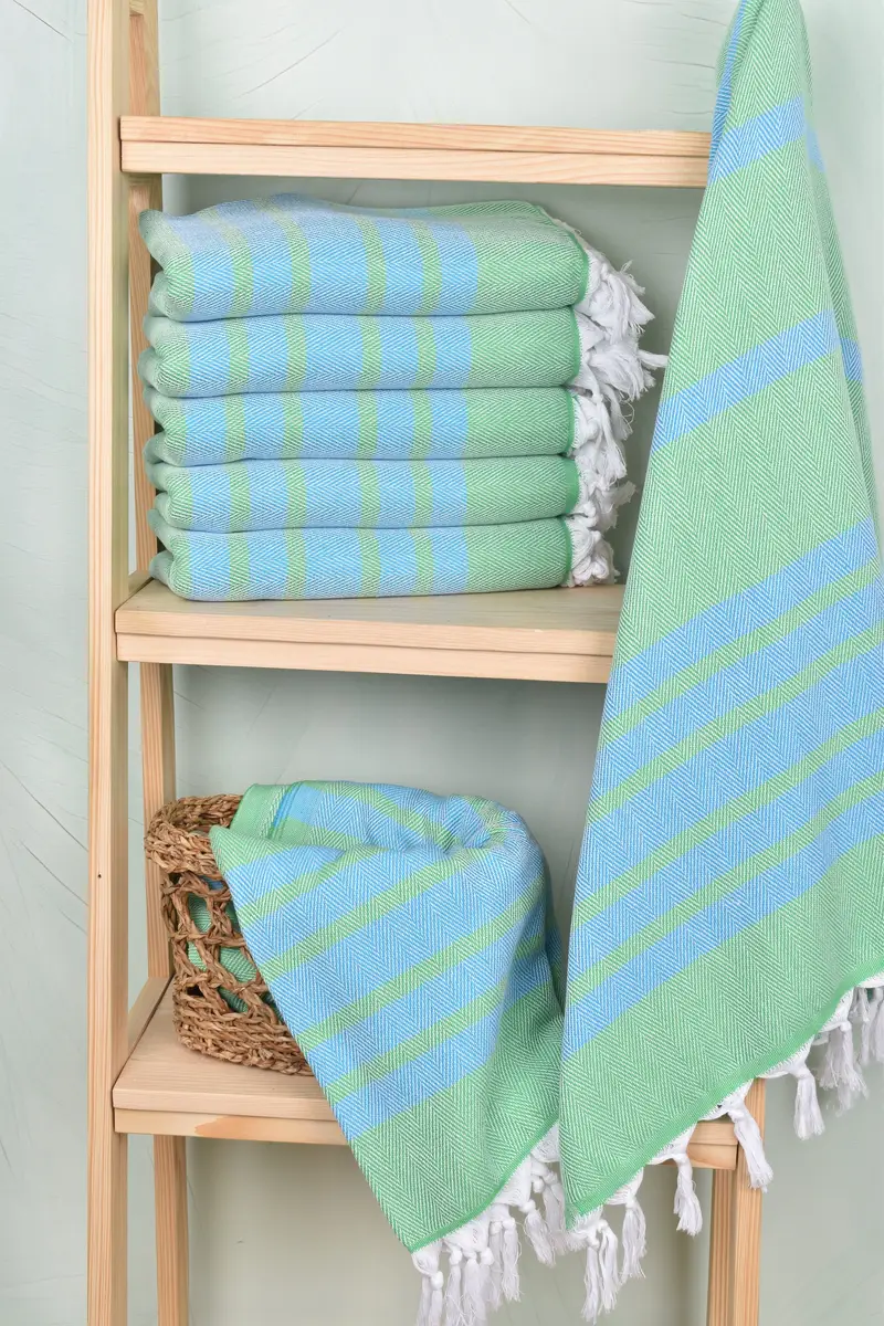 Lightweight Turkish towel, Quick-dry peshtemal, Maid Of Honor Gift, 68x36 Cotton Chevron Towel, Monogram Turkish Towel, Custom Turkish Towel - 3