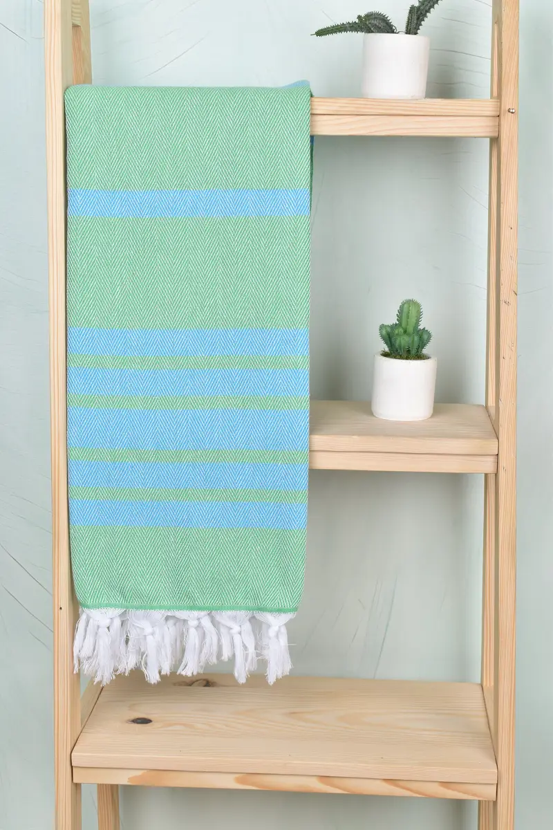 Lightweight Turkish towel, Quick-dry peshtemal, Maid Of Honor Gift, 68x36 Cotton Chevron Towel, Monogram Turkish Towel, Custom Turkish Towel - 8