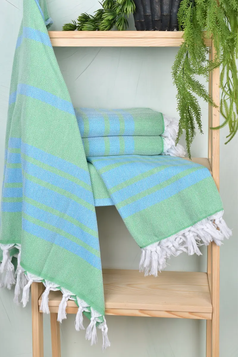 Lightweight Turkish towel, Quick-dry peshtemal, Maid Of Honor Gift, 68x36 Cotton Chevron Towel, Monogram Turkish Towel, Custom Turkish Towel - 6
