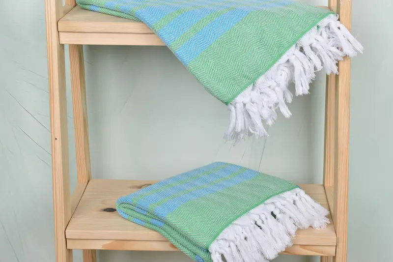 Lightweight Turkish towel, Quick-dry peshtemal, Maid Of Honor Gift, 68x36 Cotton Chevron Towel, Monogram Turkish Towel, Custom Turkish Towel - 5