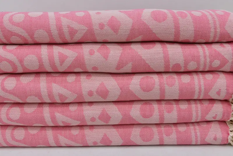 70x40 Cotton Round Pattern Towel, Wedding Favors, Absorbent Turkish towel, Monogram Turkish Towel, Xmas Gifts, Turkish fouta towel for outdoor use - 3