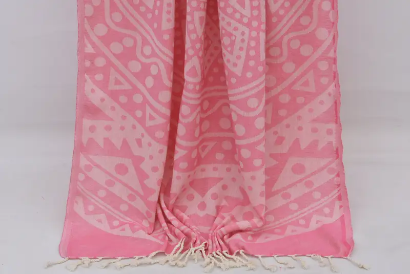 70x40 Cotton Round Pattern Towel, Wedding Favors, Absorbent Turkish towel, Monogram Turkish Towel, Xmas Gifts, Turkish fouta towel for outdoor use - 8