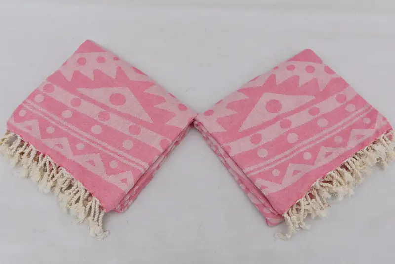 70x40 Cotton Round Pattern Towel, Wedding Favors, Absorbent Turkish towel, Monogram Turkish Towel, Xmas Gifts, Turkish fouta towel for outdoor use - 7