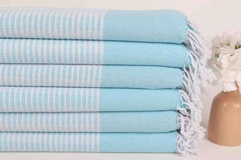 Scarf Towel, Bridal Shower Gift, 70x40 Cotton Geometric Towel, Embroidery Towels, Turkish Towel Bulk, Best Friend Gift, Gift For Her, Spa Towel - 3