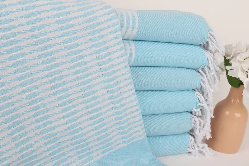 Scarf Towel, Bridal Shower Gift, 70x40 Cotton Geometric Towel, Embroidery Towels, Turkish Towel Bulk, Best Friend Gift, Gift For Her, Spa Towel - 1