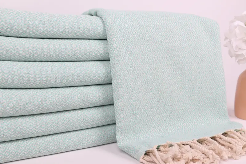 70x40 Cotton Diamond Towel, Gift For Wedding Day, Sand-free towel, Personalised Gift, Housewarming Gift, Peshtemal Towel, Monogram Beach Towel - 2