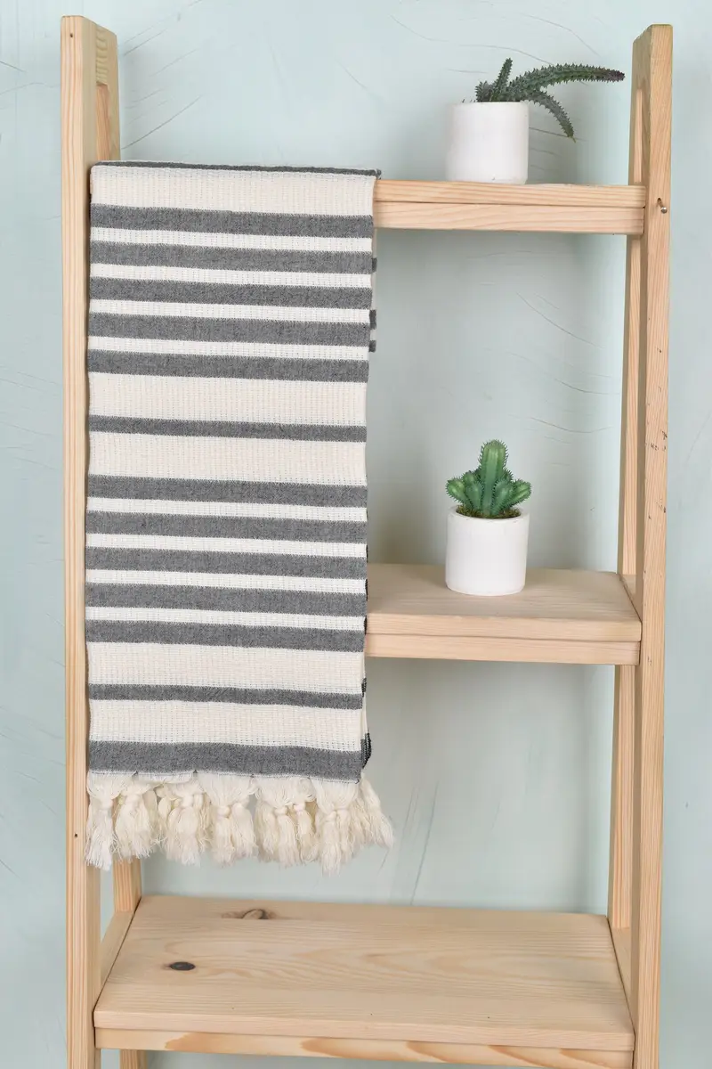Custom Bath Towel, Custom Beach Towel, Bachelorette Party Gifts, Housewarming Gift, Hammam towel, Best Friend Gift Ideas, 70x34 Cotton Striped Towel - 8