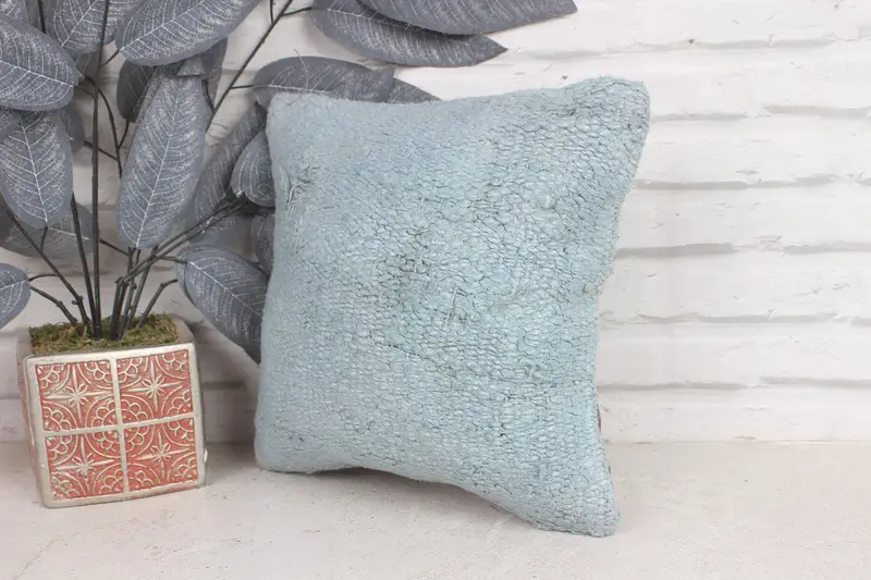 Interior Designer Pillow, Pillow Cover, Kilim Pillow, 12x12 Green Cushion Cover, Boho Pillow Sham Cover, Handwoven Pillow Case, Custom Pillow Case - 3