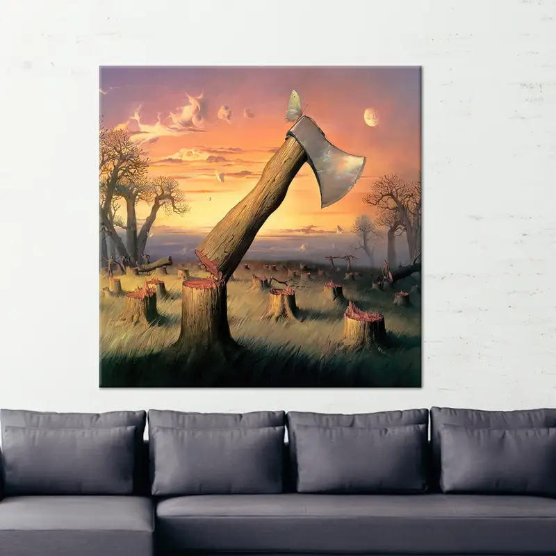 抽象的なキャンバス プリント: ウラジミール クシュにインスピレーションを得たモダン アート