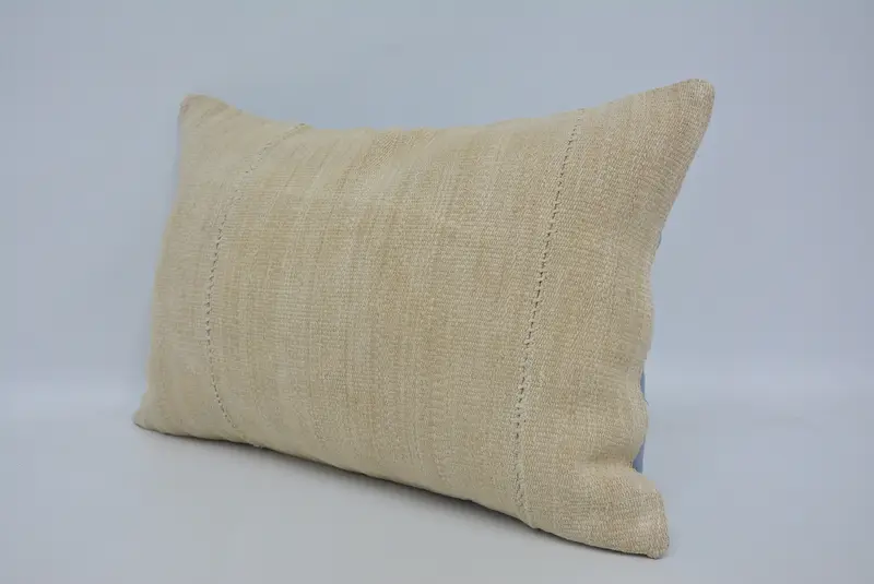 Handmade Kilim Cushion, 16x24 Beige Pillow, Pillow Cover, Accent Throw Pillow Sham, Home Decor Pillow, Pet Pillow Case, Kilim Pillow Cover - 4