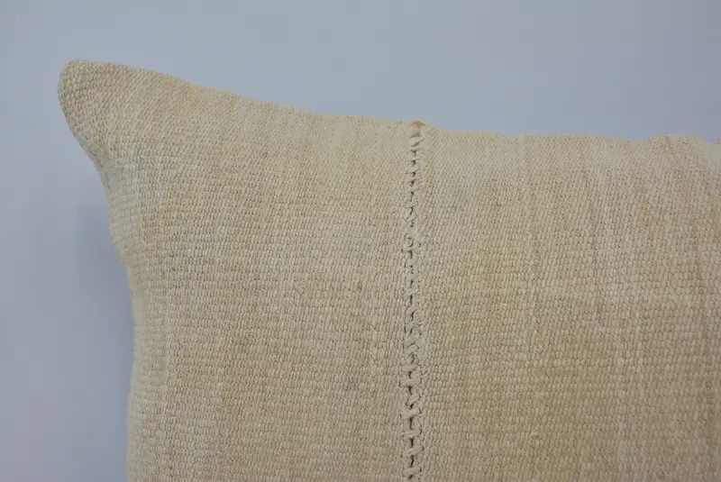 Handmade Kilim Cushion, 16x24 Beige Pillow, Pillow Cover, Accent Throw Pillow Sham, Home Decor Pillow, Pet Pillow Case, Kilim Pillow Cover - 2
