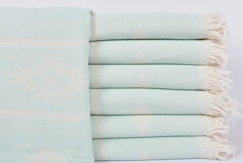 70x36 Cotton Geometric Towel, Personalized Bridesmaid Gift, Yoga Towel, Personalized Wedding Gift, Gifts For Him, Personalized Gift For Him - 1