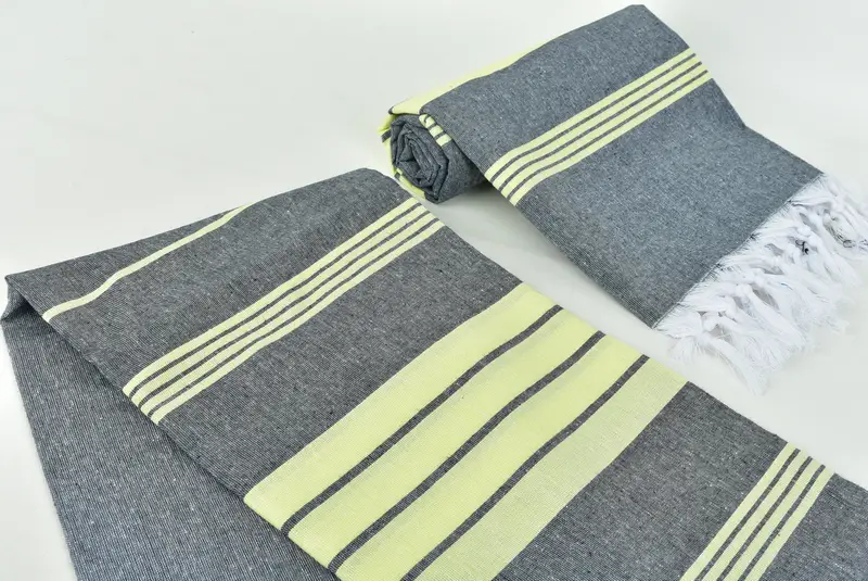 Organic towel, Florida Bachelorette Party Favors, Beach Towel Bulk, Bridesmaid Gifts Personalized, Custom Wedding Gift, 68x36 Cotton Striped Towel - 7