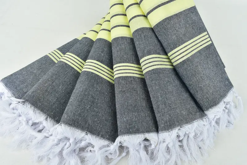 Organic towel, Florida Bachelorette Party Favors, Beach Towel Bulk, Bridesmaid Gifts Personalized, Custom Wedding Gift, 68x36 Cotton Striped Towel - 4