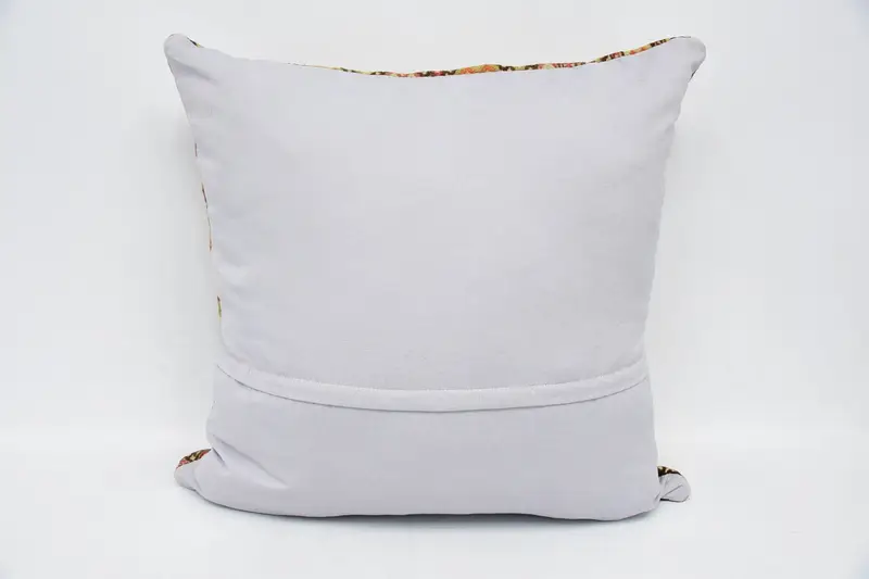 Kilim Pillow Cover, Turkish Bench Pillow, Boho Pillow, Pillow for Couch, 32x32 Beige Cushion Cover, Pillow, Bolster Throw Pillow Sham - 6