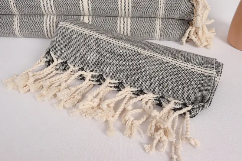 Bridesmaid Gifts, Personalized Gift, Embroidery Towel, 36x24 Cotton Striped Towel, Towel With Name, Anniversary Gift For Her, Turkish Hand Towel - 4