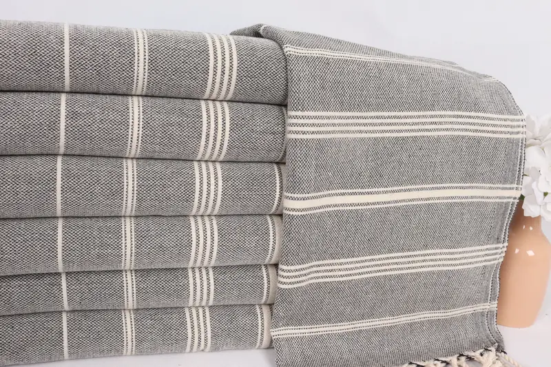 Bridesmaid Gifts, Personalized Gift, Embroidery Towel, 36x24 Cotton Striped Towel, Towel With Name, Anniversary Gift For Her, Turkish Hand Towel - 2
