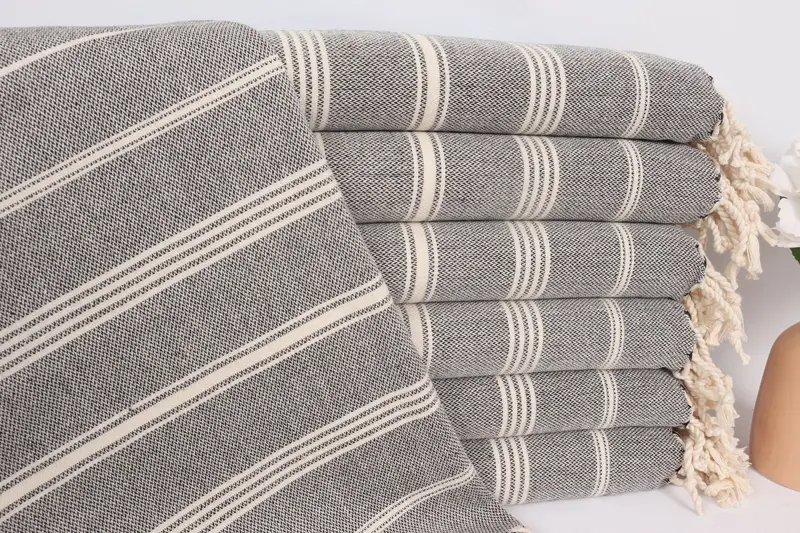 Bridesmaid Gifts, Personalized Gift, Embroidery Towel, 36x24 Cotton Striped Towel, Towel With Name, Anniversary Gift For Her, Turkish Hand Towel - 1