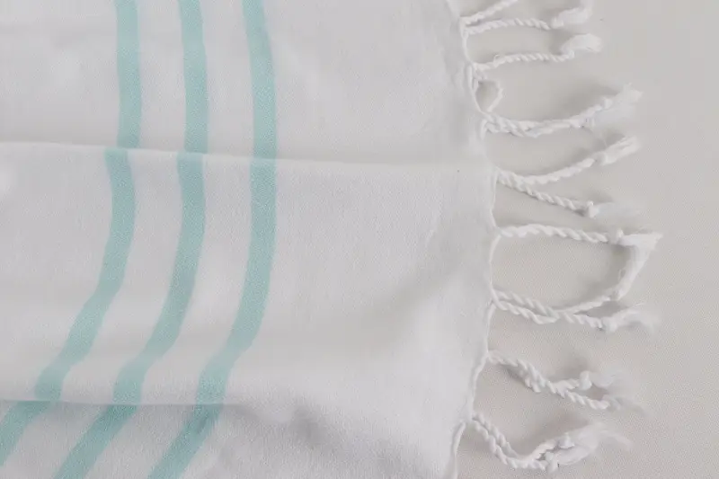 Wedding Favors, Organic Towel, Small Bath Towels, Monogram Kitchen Towel, Personalized Home Gift Wedding, Christmas Gift, 40x24 Cotton Striped Towel - 8