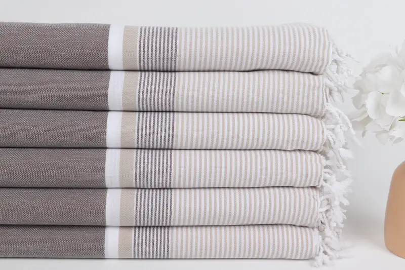 Personalized Home Gift Wedding, Personalized Bridesmaid Gift, Bridal Shower Gifts, Spa Towel, 68x40 Cotton Striped Towel, Wedding Gift, Thin towel - 3