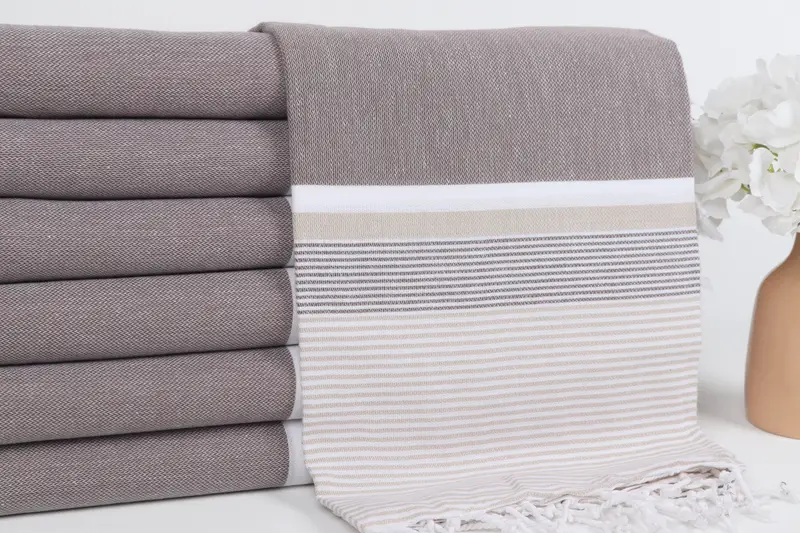Personalized Home Gift Wedding, Personalized Bridesmaid Gift, Bridal Shower Gifts, Spa Towel, 68x40 Cotton Striped Towel, Wedding Gift, Thin towel - 2