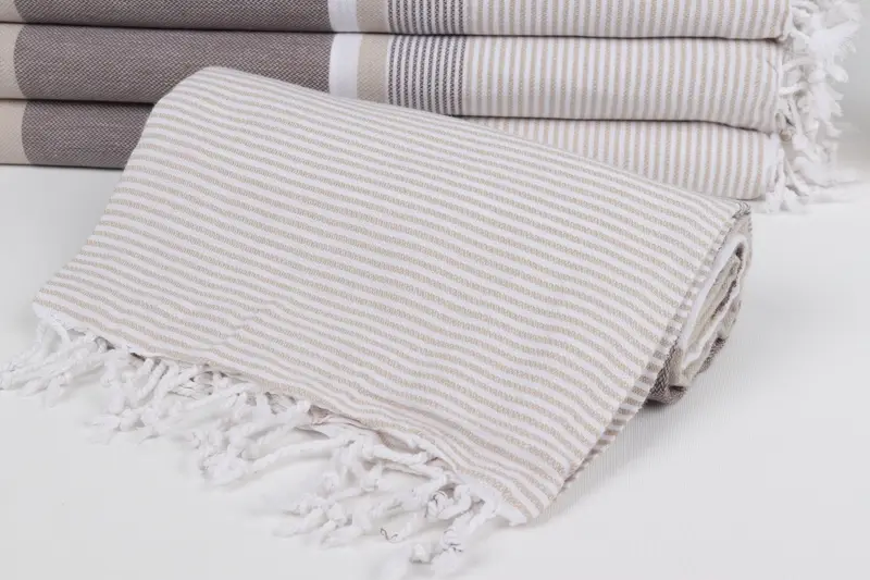 Personalized Home Gift Wedding, Personalized Bridesmaid Gift, Bridal Shower Gifts, Spa Towel, 68x40 Cotton Striped Towel, Wedding Gift, Thin towel - 4