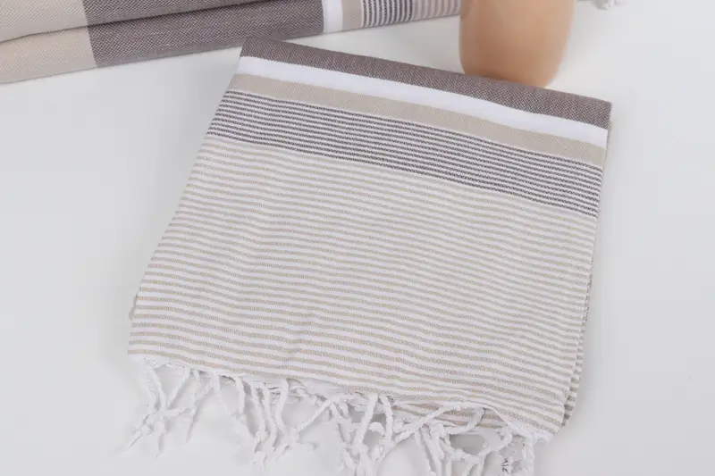 Personalized Home Gift Wedding, Personalized Bridesmaid Gift, Bridal Shower Gifts, Spa Towel, 68x40 Cotton Striped Towel, Wedding Gift, Thin towel - 5