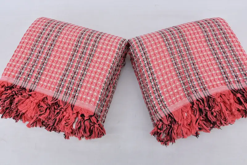Turkish Blanket, 96x70 Cotton Striped Towel, Valentines Day Gift Idea, Bachelorette Party Favors, Wedding Favors, Turkish Towel Beach Blanket - 4