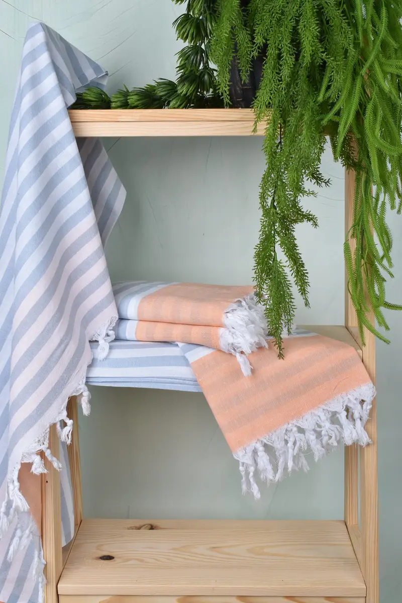 Yoga Towel, 70x36 Cotton Striped Towel, Absorbent towel, Personalized Gift For Him, Luxury towel, Turkish Towel USA, Extra large Turkish bath towel - 6