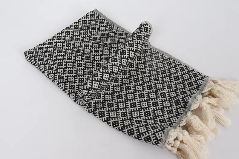 38x20 Cotton Diamond Towel, Bridesmaid Gifts, Personalized Home Gift Wedding, Small Bath Towels, Hand Size Towels, Gym Towel, Monogram Kitchen Towel - 6