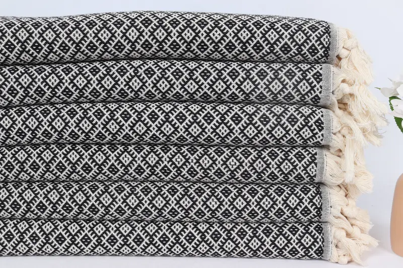 38x20 Cotton Diamond Towel, Bridesmaid Gifts, Personalized Home Gift Wedding, Small Bath Towels, Hand Size Towels, Gym Towel, Monogram Kitchen Towel - 3