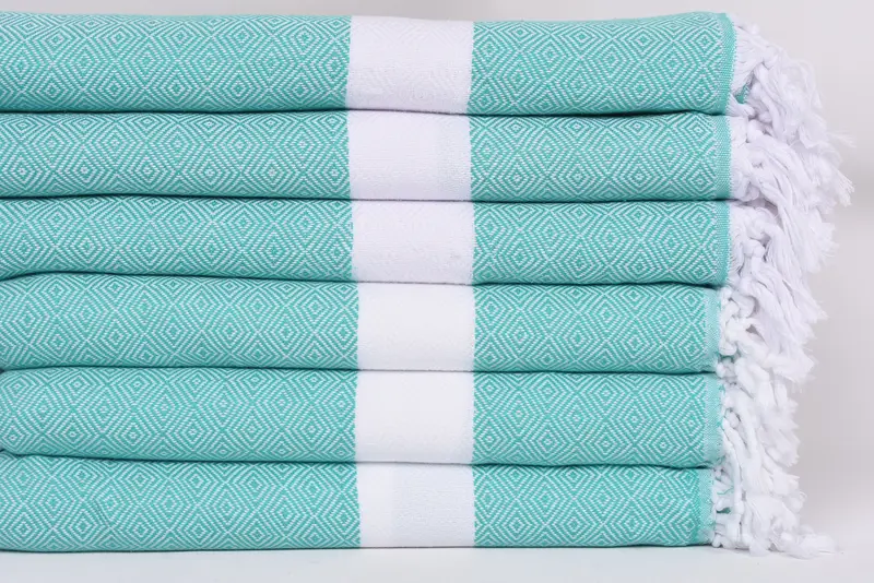 Fouta towel, 70x40 Cotton Diamond Towel, Turkish Beach Towel Monogram, Bachelorette Party Gifts, Wedding Favors, Employee Gifts, Bridesmaid Towel - 3