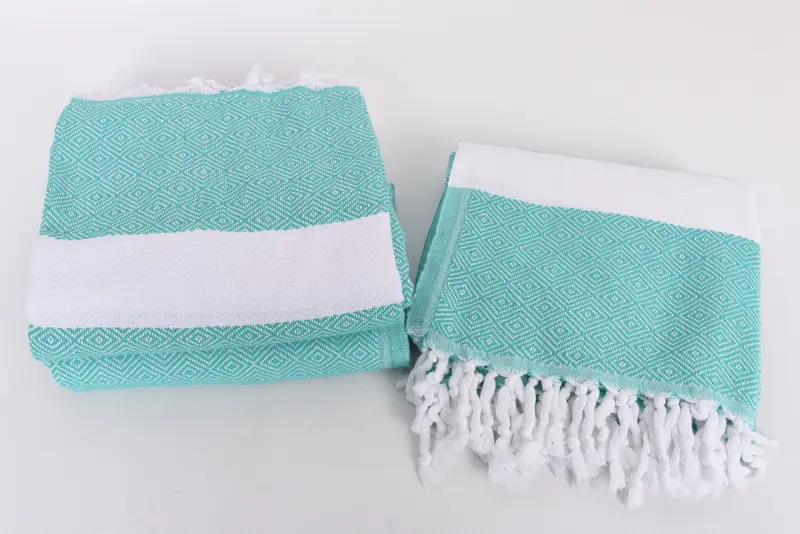 Fouta towel, 70x40 Cotton Diamond Towel, Turkish Beach Towel Monogram, Bachelorette Party Gifts, Wedding Favors, Employee Gifts, Bridesmaid Towel - 7