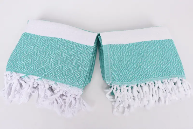 Fouta towel, 70x40 Cotton Diamond Towel, Turkish Beach Towel Monogram, Bachelorette Party Gifts, Wedding Favors, Employee Gifts, Bridesmaid Towel - 6